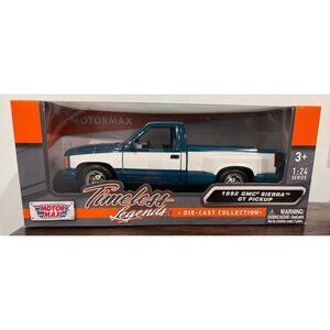 NIB 1992 GMC Sierra GT Pickup 1:24 Scale Die-Cast Model By Motormax